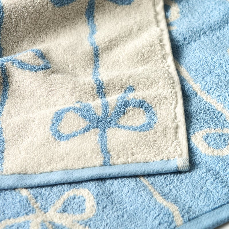 Bow Stripe Beach & Chambray Blue Towel Range