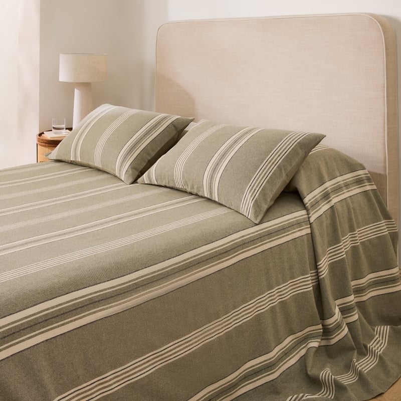 Hunter Forest Stripe Pillowcases