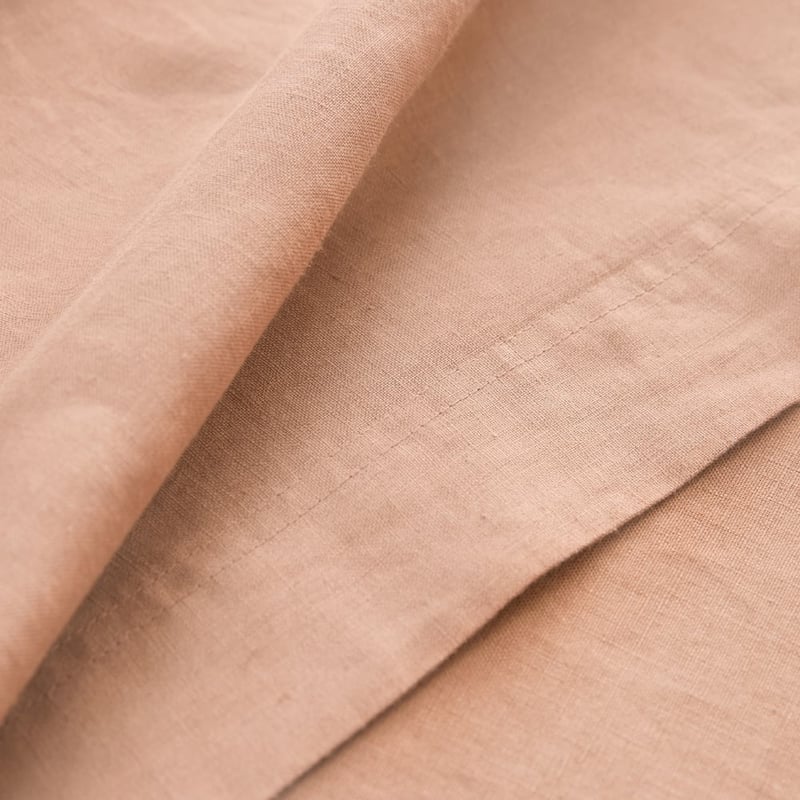 Vintage Washed Linen Nude Pink Sheet Separates