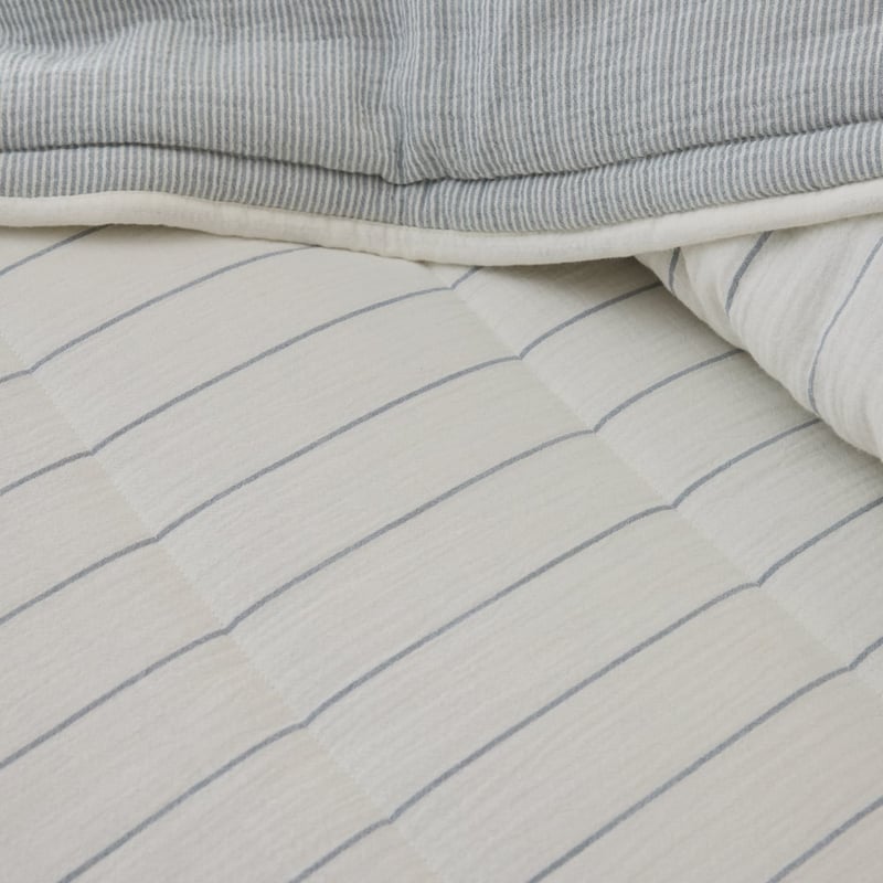  Hayes Coast Stripe Quilted Coverlet Separates
