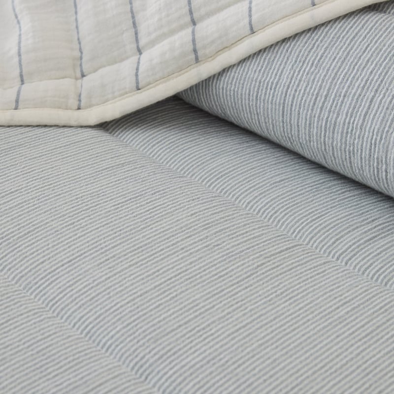  Hayes Coast Stripe Quilted Coverlet Separates