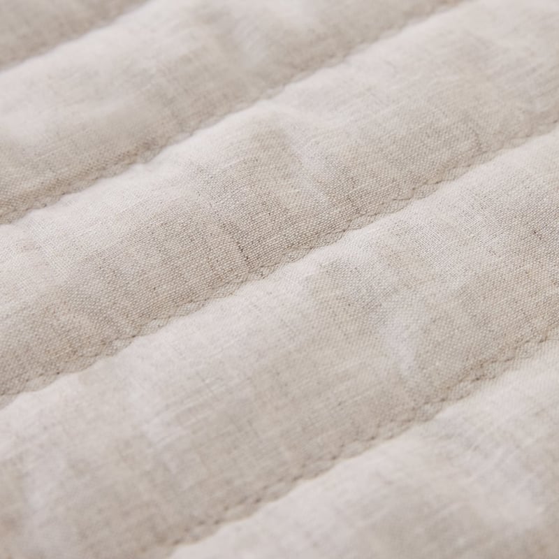 Vintage Washed Linen Linen Quilted Pillowcases