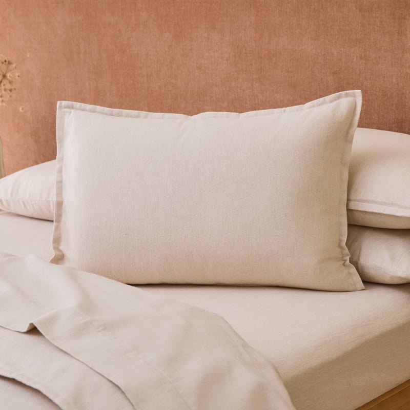 Melange Oat Flannel Quilt Cover Set + Separates