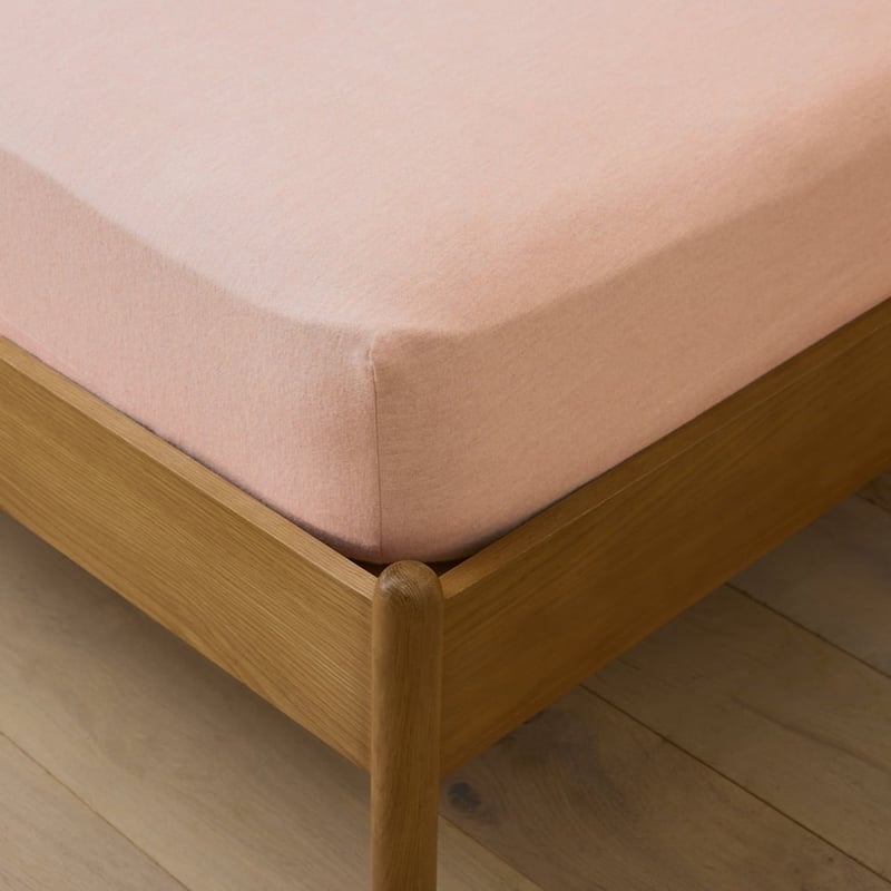 Melange Pink Flannel Sheet Separates