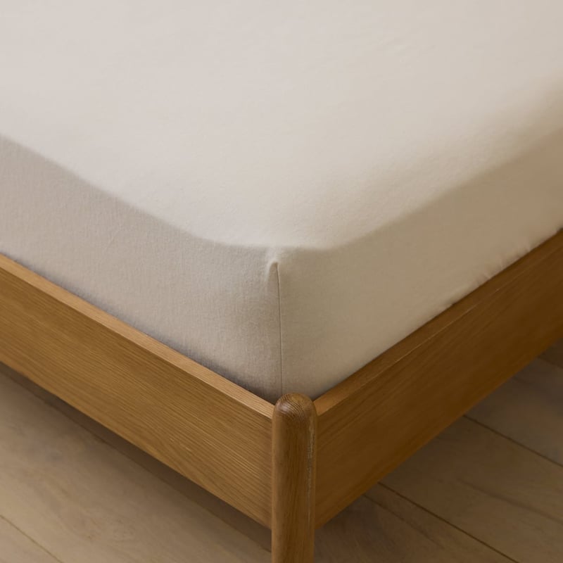 Melange Snow Flannel Sheet Separates