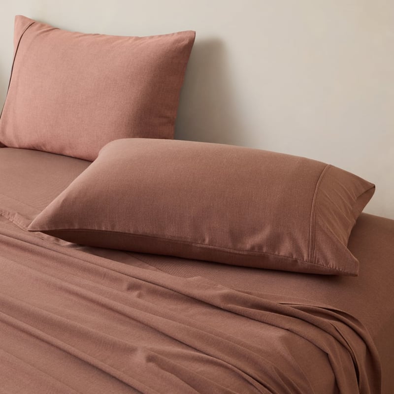 Brushed Cotton Wool Cedar Sheet Set
