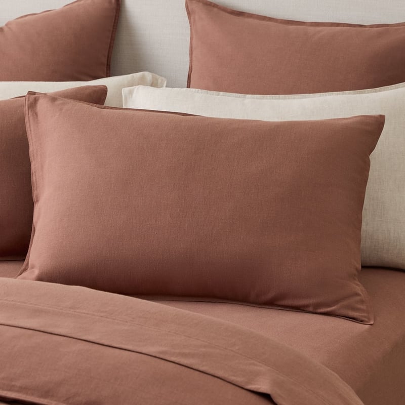 Brushed Cotton Wool Cedar Quilt Cover Set + Separates