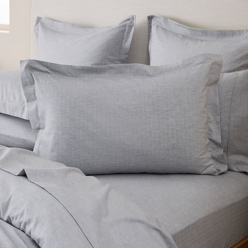 Brushed Cotton Black & White Cashmere Herringbone Quilt Cover Set + Separates 