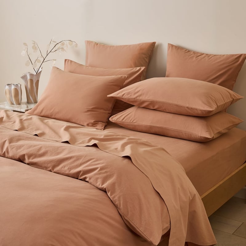 Stonewashed Cotton Earth Quilt Cover Separates