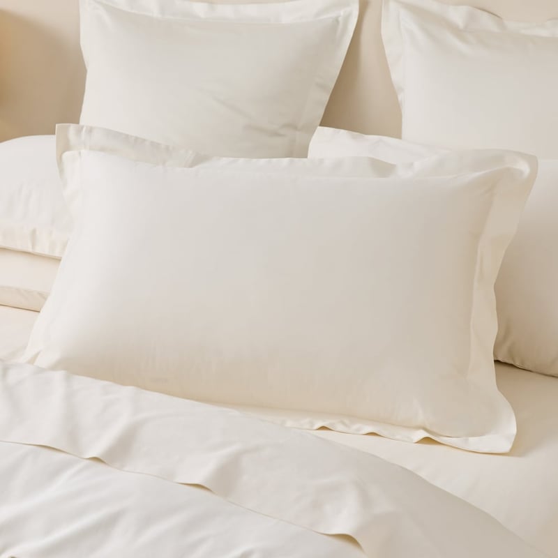 600TC Bamboo Cotton Undyed Pillowcases