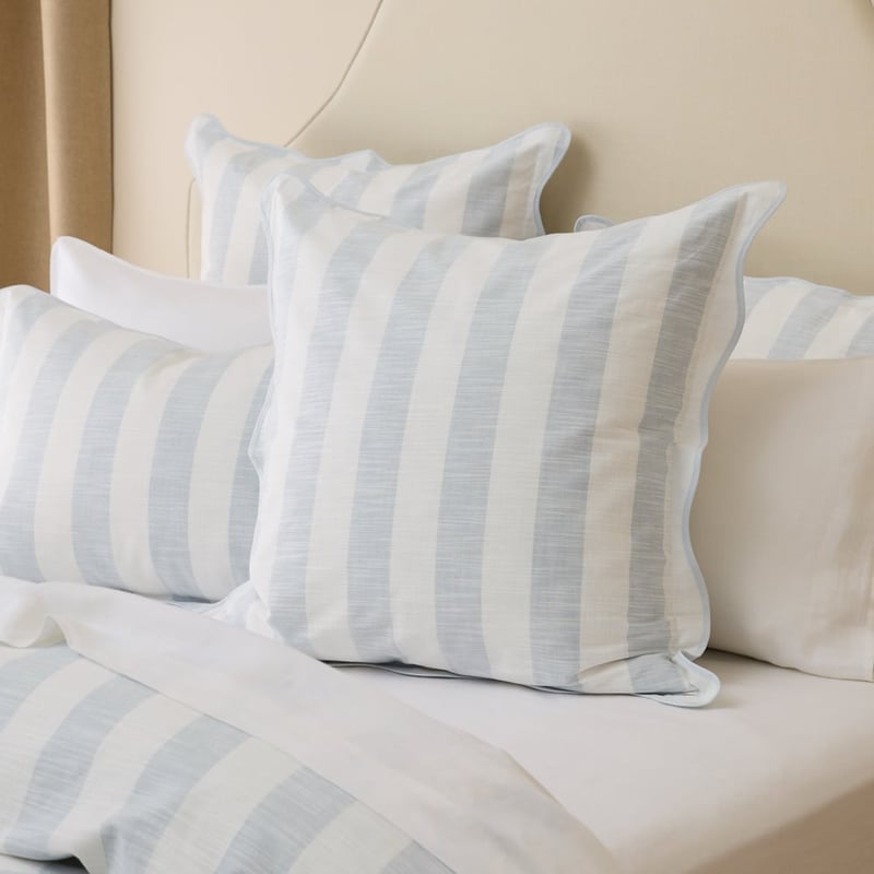 Frankie Scallop Dusty Blue Quilt Cover Set + Separates