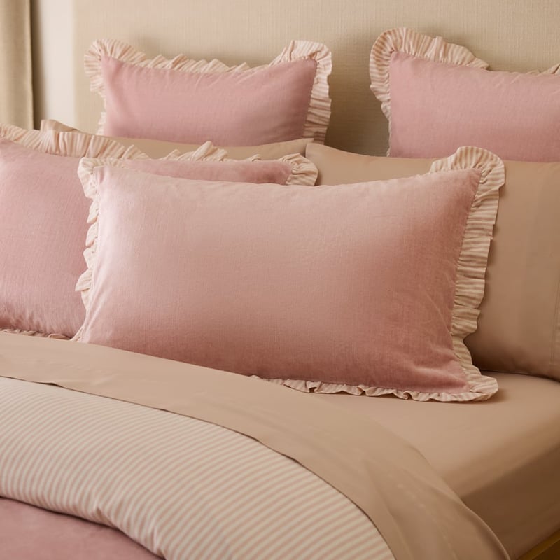 Vienna Ruffle Velvet Rose Quilt Cover Set + Separates