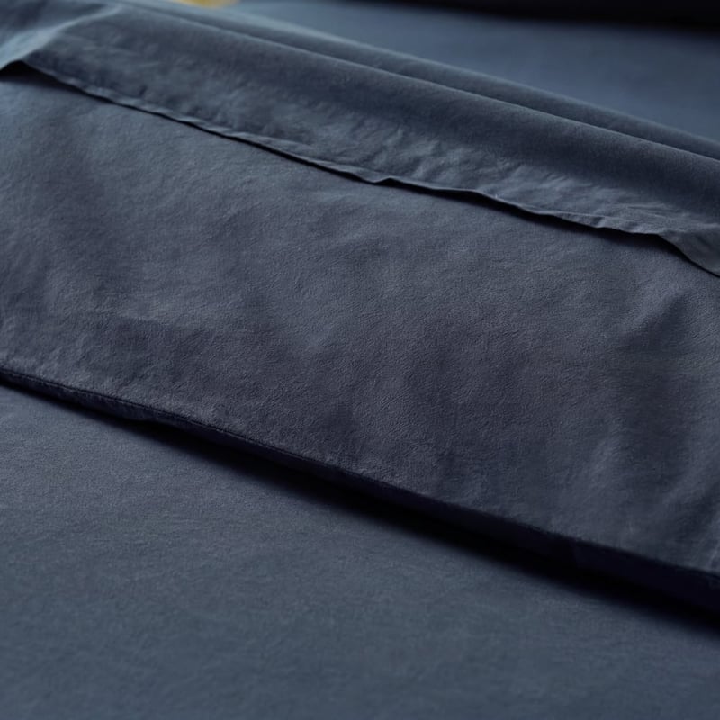 Stonewashed Cotton Midnight Navy Quilt Cover Separates
