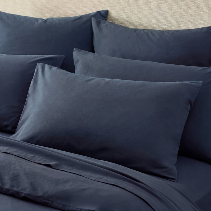 Stonewashed Cotton Midnight Navy Quilt Cover Separates