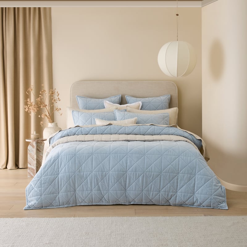 Vance Coast Cotton Velvet Quilted Quilt Cover Separates