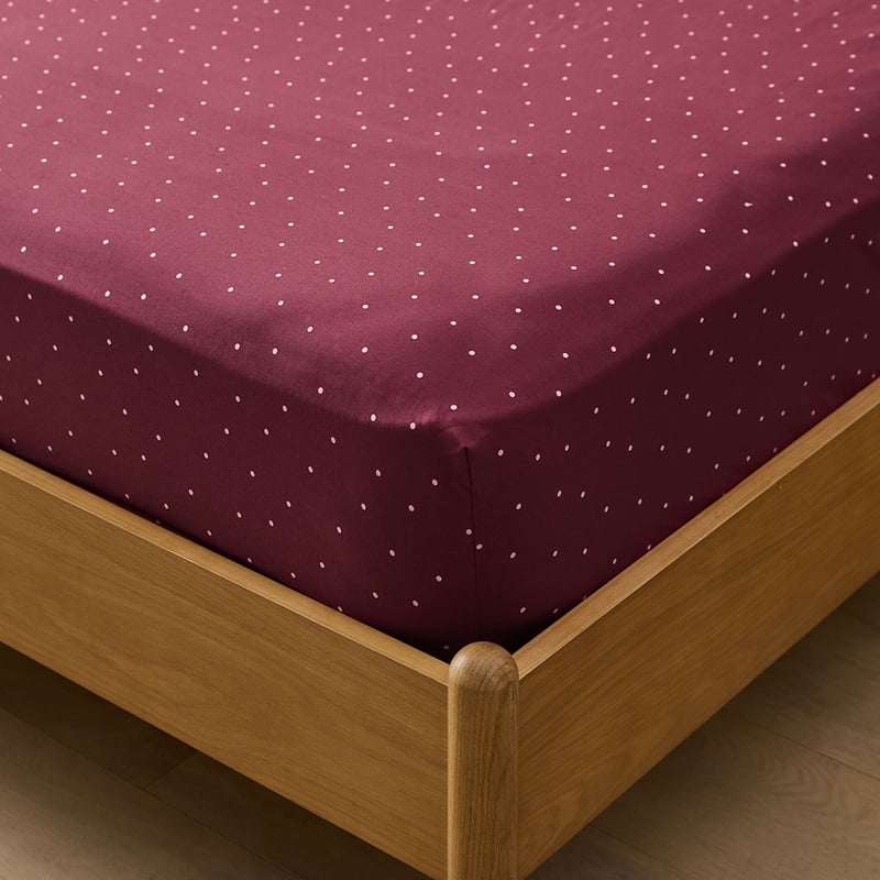 Polka Dot Berry Printed Sheet Set