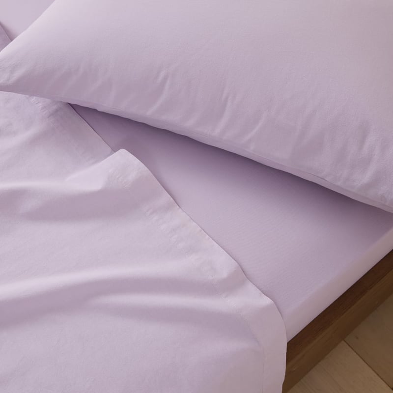 Stonewashed Cotton Misty Lilac Sheet Separates