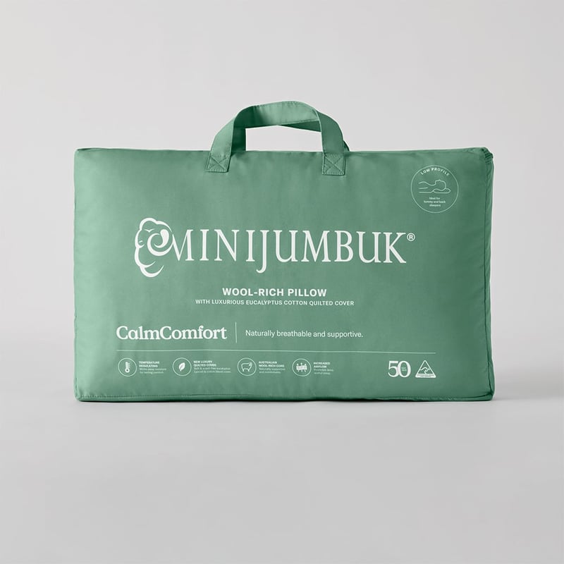 CalmComfort Low Profile Pillow