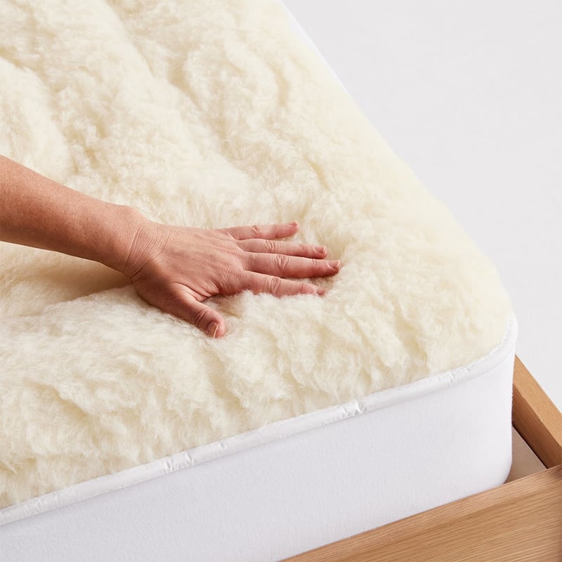 SleepRestore Wool Fleece Mattress Topper 