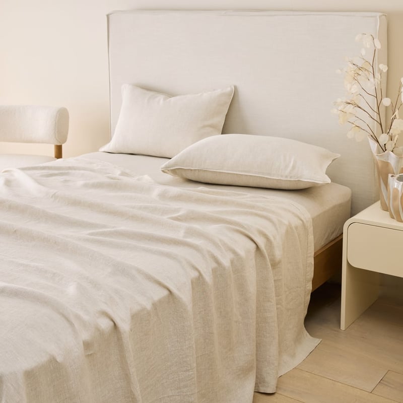 Vintage Washed Linen Linen Sheet Separates