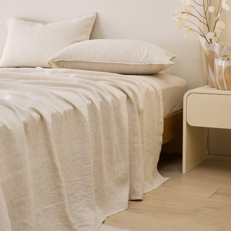 Vintage Washed Linen Linen Sheet Separates