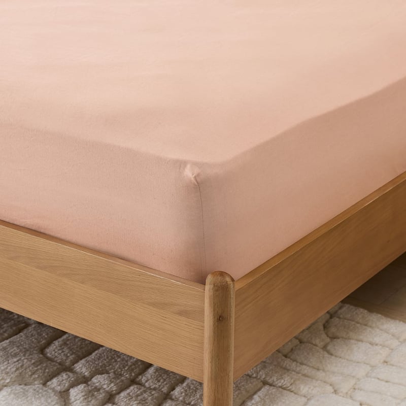 Vintage Washed Linen Nude Pink Sheet Separates
