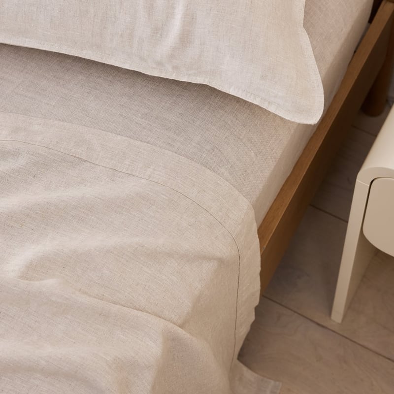 Vintage Washed Linen Linen Sheet Set