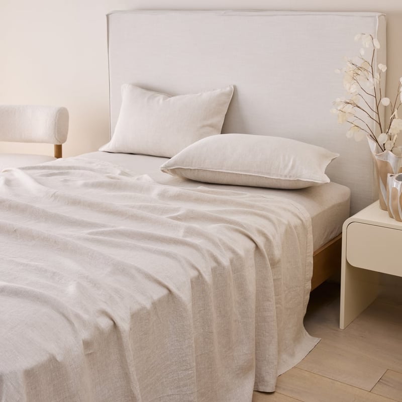 Vintage Washed Linen Linen Sheet Set