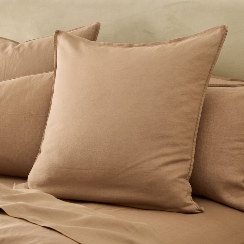 Vintage Washed Linen Hazelnut Quilt Cover Separates