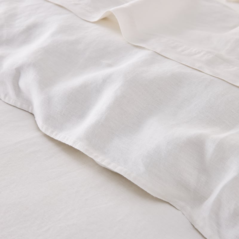 Vintage Washed Linen Coconut Pillowcases