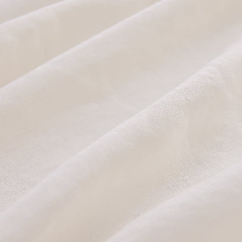 Vintage Washed Linen Coconut Sheet Separates
