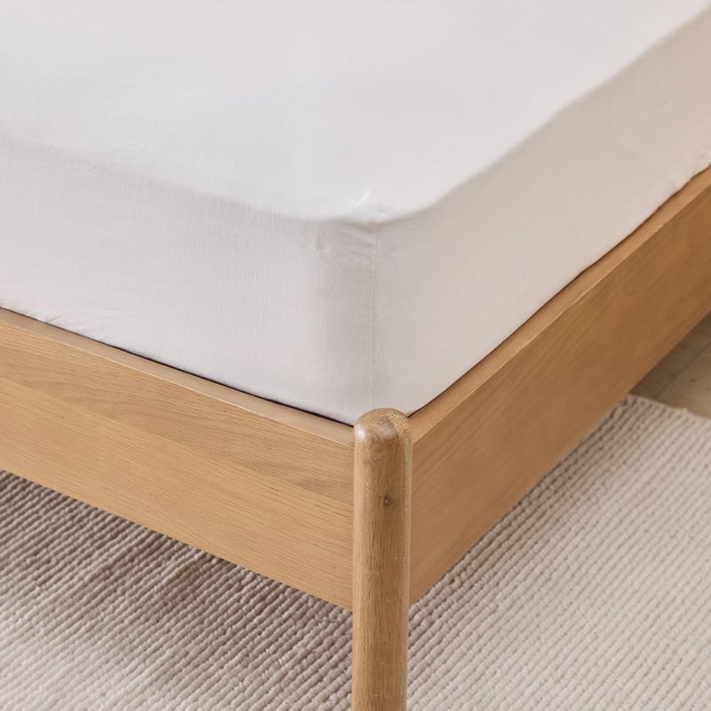 Vintage Washed Linen White Sheet Separates