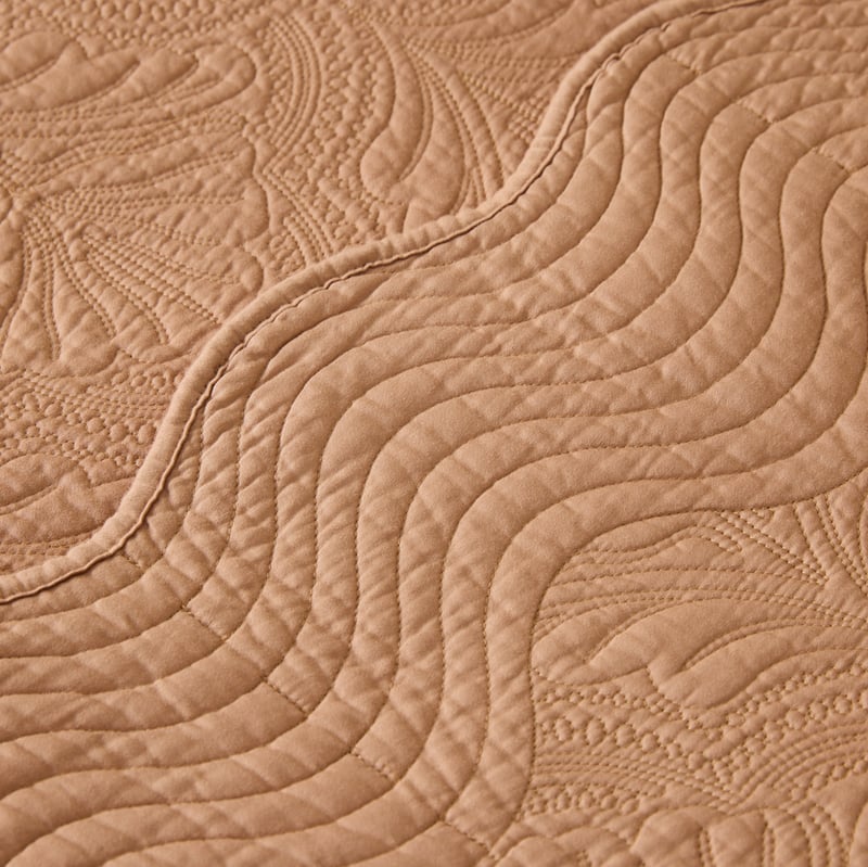 Elisa Terracotta Quilted Coverlet Separates 