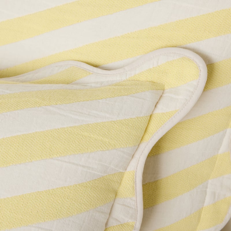Summer Stripe Citrus Quilted Pillowcases