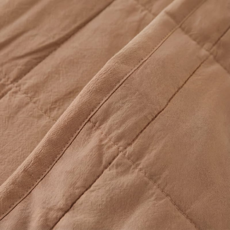 Stonewashed Cotton Fudge Quilted Coverlet Separates