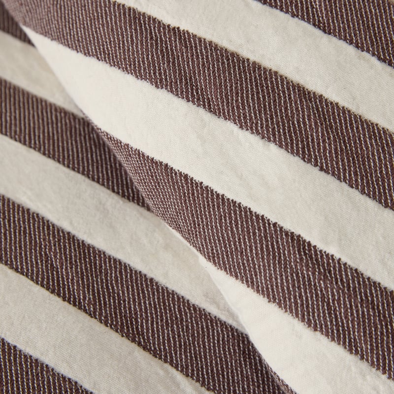 Diagonal Stripe Chocolate Jacquard Coverlet Set + Separates