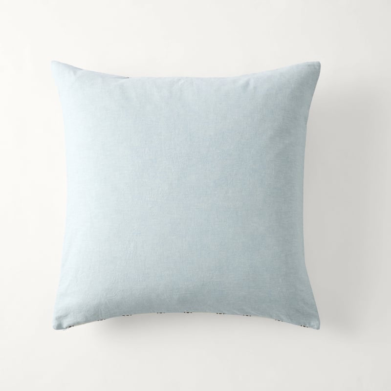 Remi Blue Stripe Linen Cotton Quilted Pillowcases