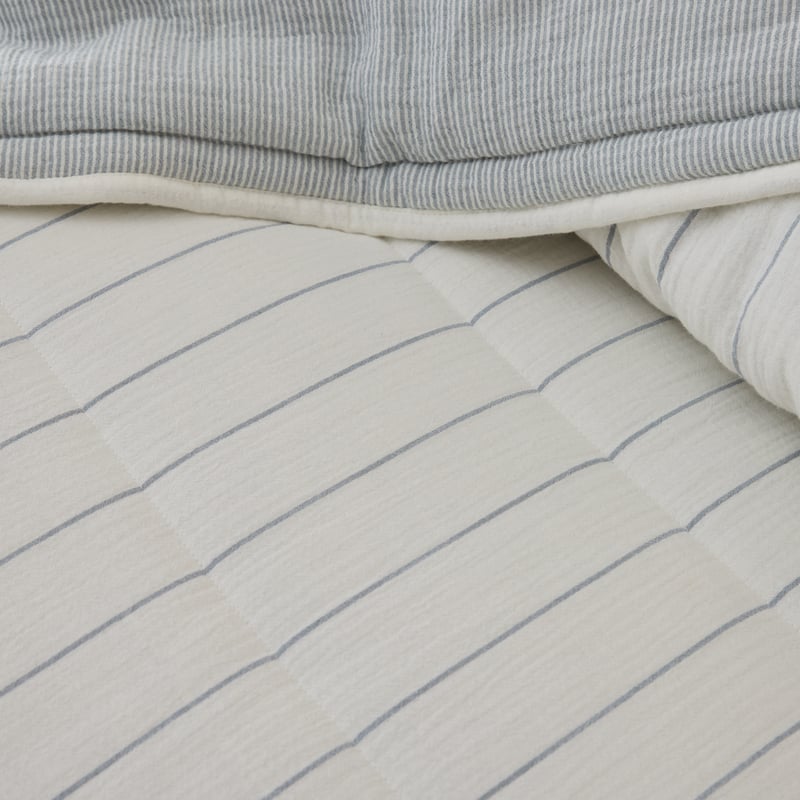  Hayes Coast Stripe Quilted Coverlet Separates