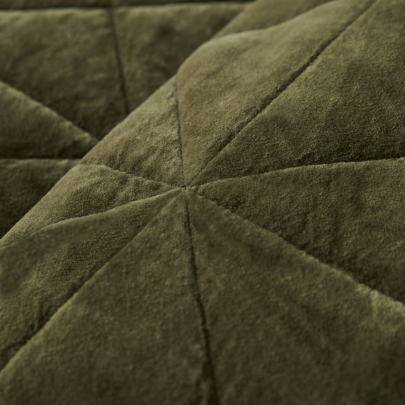 Vance Ivy Cotton Velvet Quilted Pillowcases
