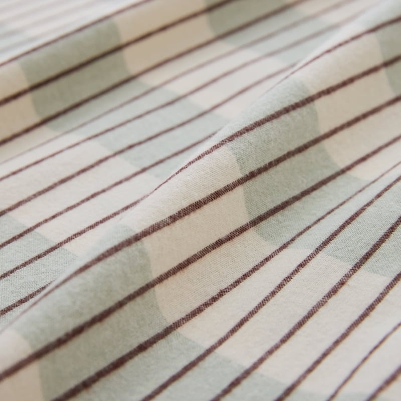 Elliot Seagrass Stripe Flannel Sheet Separates
