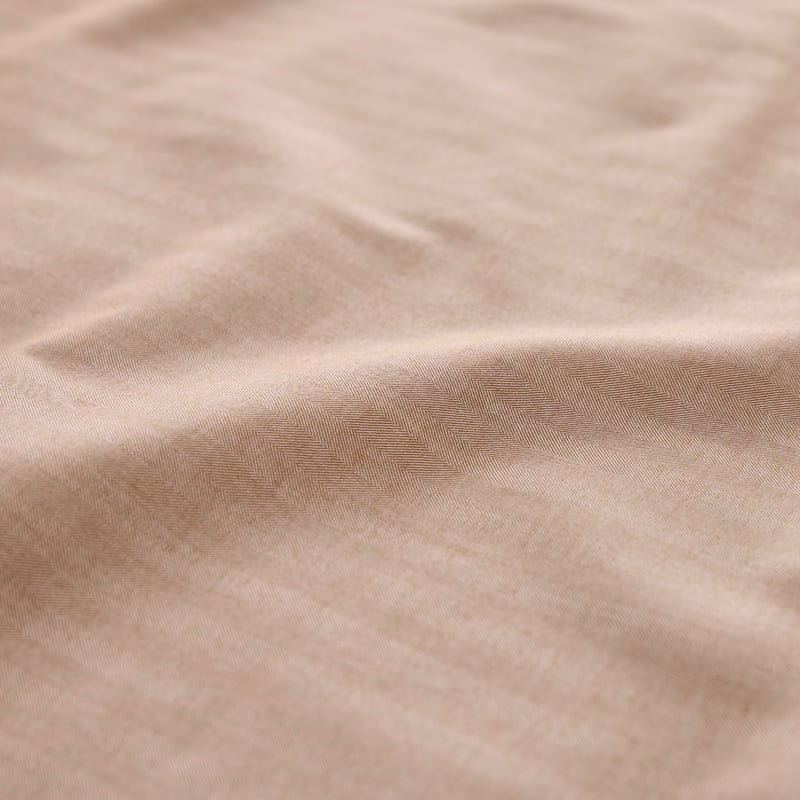 Brushed Cotton Chestnut Cashmere Herringbone Sheet Set