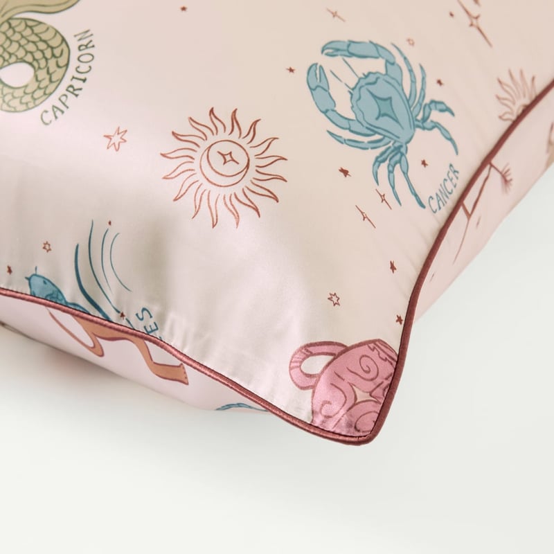Pure Silk Zodiac Printed Pillowcase