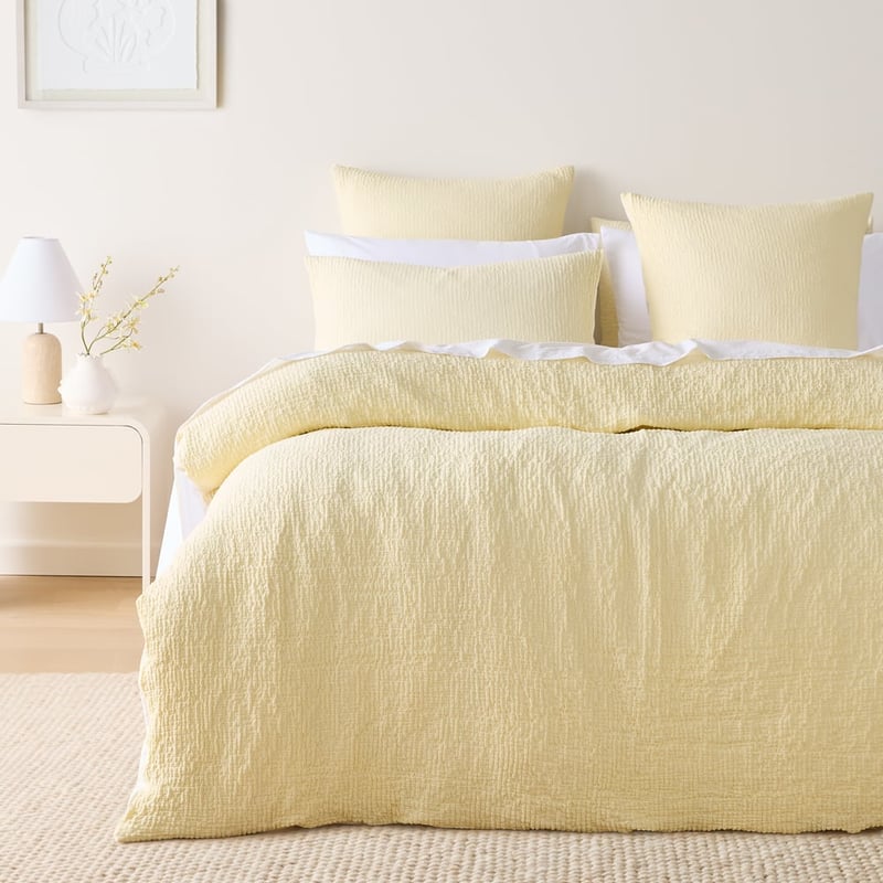 Aspen Lemon Quilt Cover Set + Separates