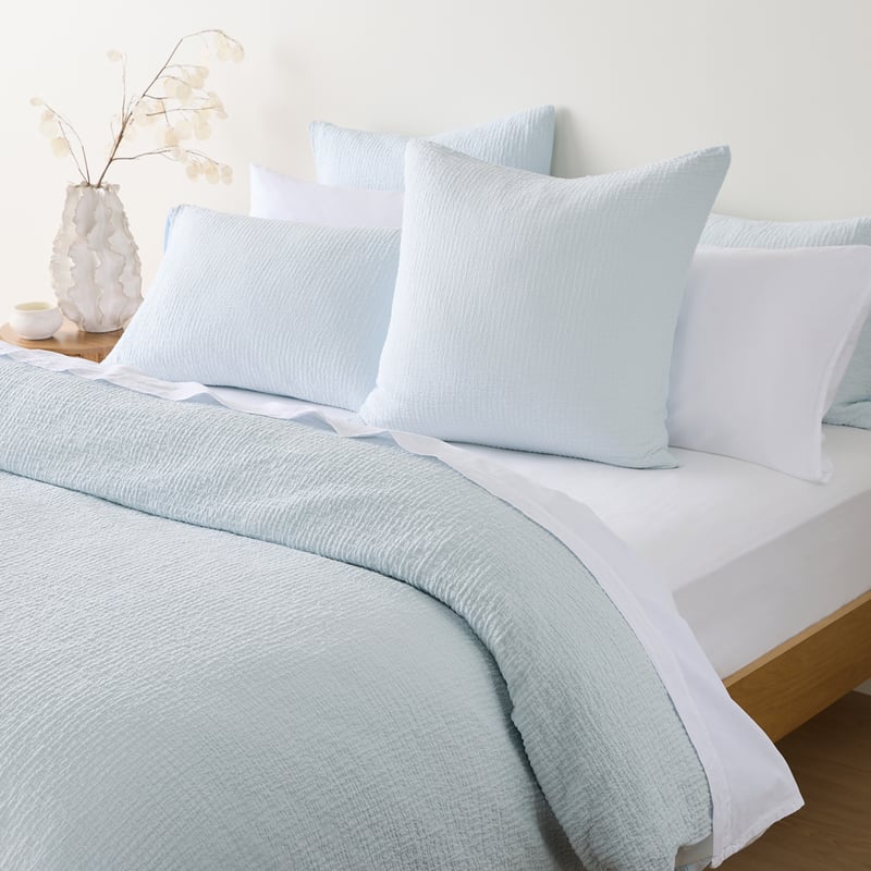 Aspen Ice Blue Pillowcases