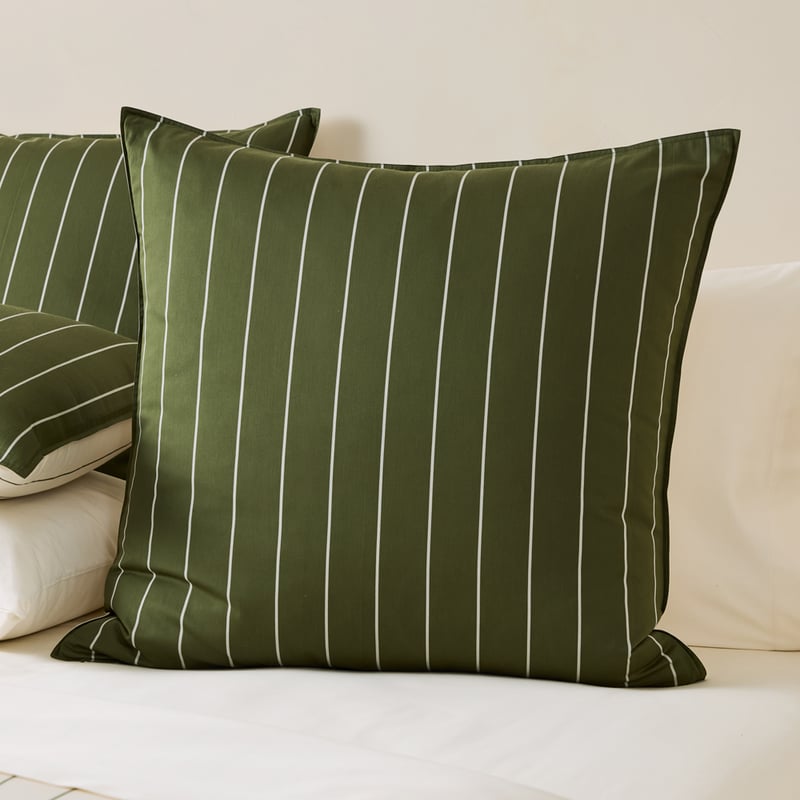 Bayes European Pillowcase Chive Stripe