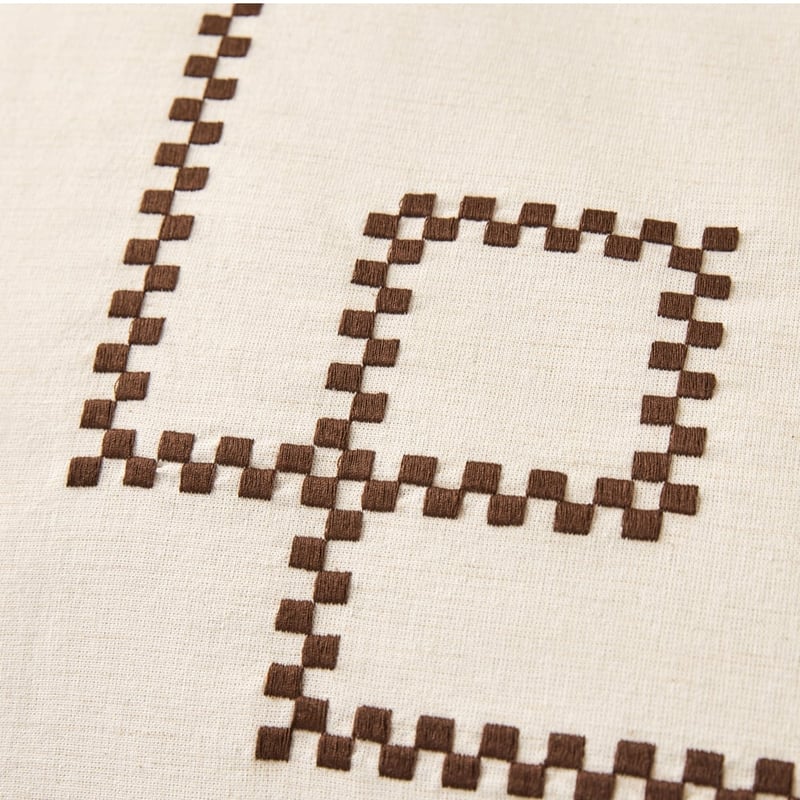 Belmond Natural Embroidered Pillowcase