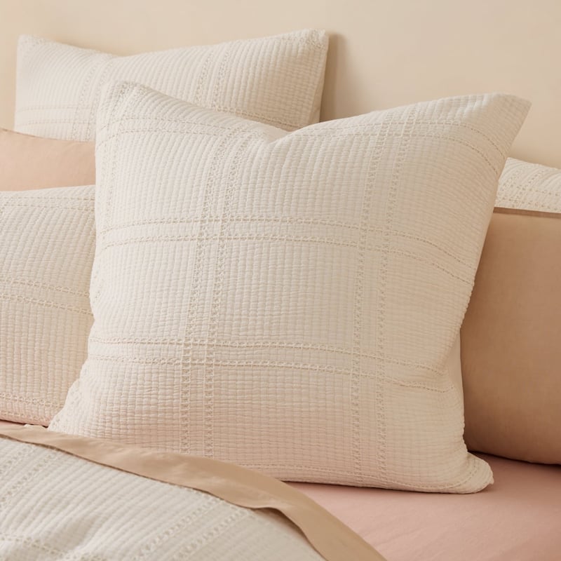 Claudette Natural Quilt Cover Set + Separates