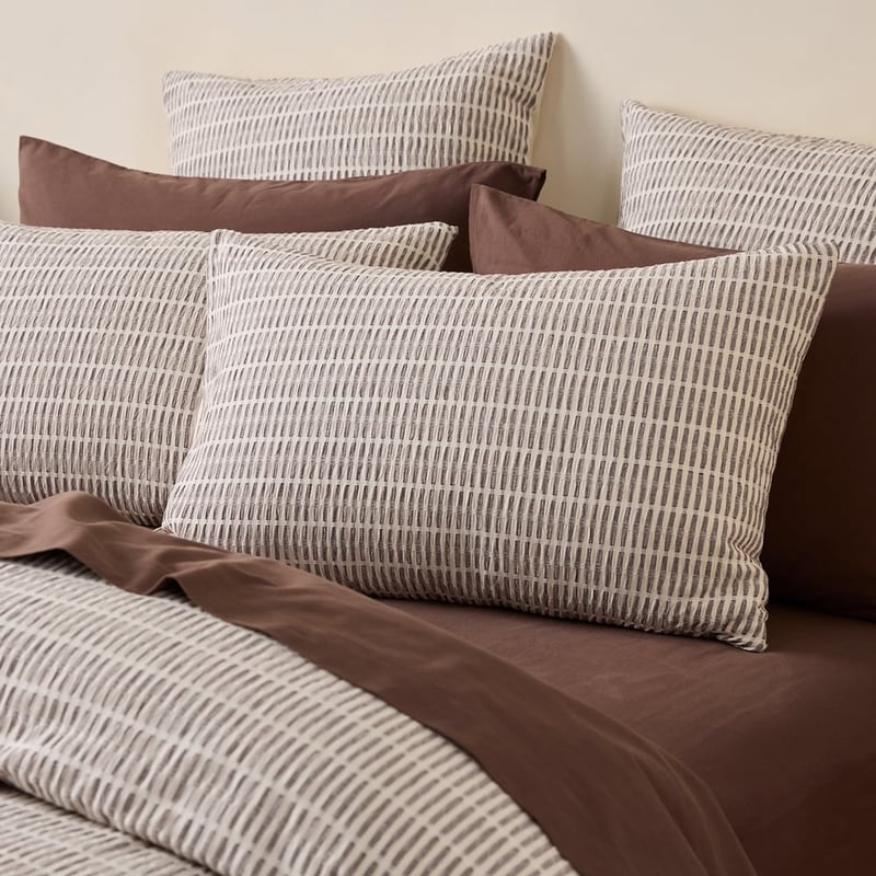 San Remo Chocolate Quilt Cover Set + Separates