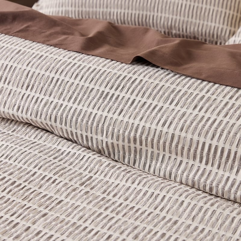 San Remo Chocolate Quilt Cover Set + Separates