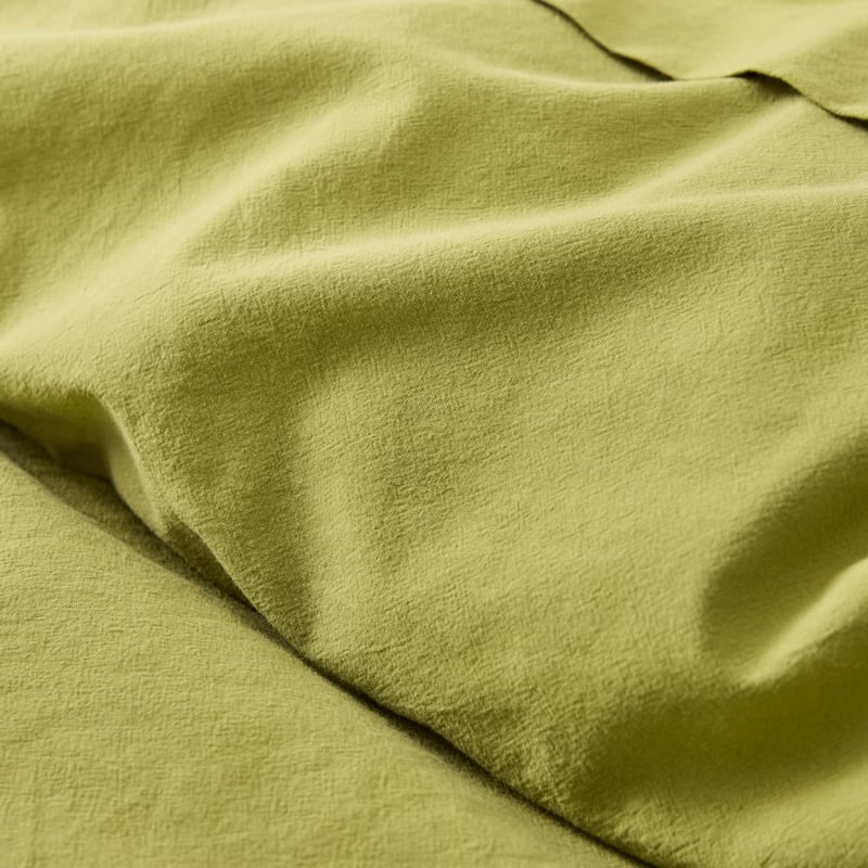 Stonewashed Cotton Bayleaf Quilt Cover Separates